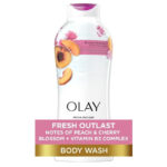 Olay Fresh Outlast Body Wash, with Notes of Peach and Cherry Blossom