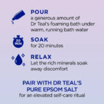 Dr Teal's Foaming Bath, Sleep Bath with Melatonin, Lavender & Chamomile Essential Oils